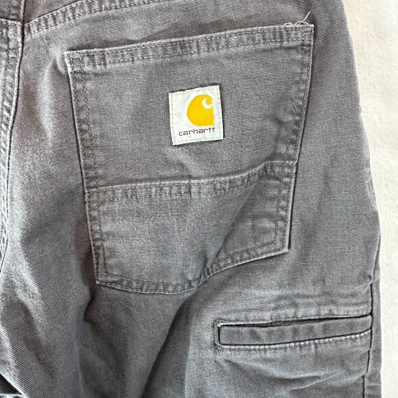 Carhartt Pants Men's 30x30 Gray Rugged Flex Relaxed Fit Canvas Work BN2517-M - Picture 4 of 9